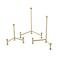 Gold Metal Fixed Easel with Ball Accent Set
